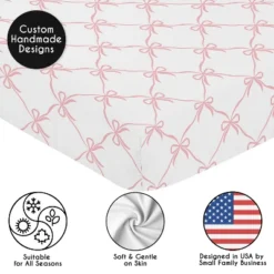 Sweet Jojo Designs Girl Fitted Crib Sheets Set Ballerina And Ballet Bows Pink And White 2pc -Sweets Jojo Shop GUEST 026dc8e8 6611 44a5 a2b5 4644e4ab7a2d