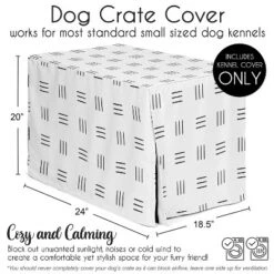 Sweet Jojo Designs Dog Crate Kennel Cover 24in. Boho Hatch White And Black -Sweets Jojo Shop GUEST 0273d9dd da74 4ffc a49c ef01cff7b8fb