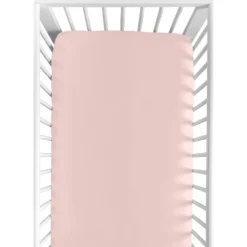 Sweet Jojo Designs Girl Baby Fitted Crib Sheet Watercolor Floral Collection Solid Blush Pink -Sweets Jojo Shop GUEST 03151500 82ae 47f8 bfd8 478ea02bd62c