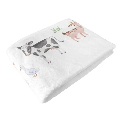 Sweet Jojo Designs Boy Or Girl Gender Neutral Unisex Milestone Swaddle Baby Blanket Farm Animals 6 Sweet Jojo Designs Boy Or Girl Gender Neutral Unisex Milestone Swaddle Baby Blanket Farm Animals - Image 4