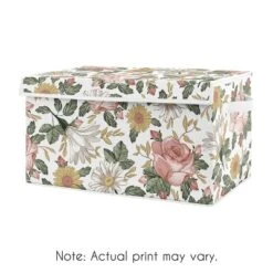Sweet Jojo Designs Fabric Storage Toy Bin Vintage Floral Pink Green And Yellow Flowers -Sweets Jojo Shop GUEST 052a7b0a 2668 4d27 855a fd4cabde4151