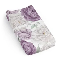 Sweet Jojo Designs Girl Changing Pad Sheet Peony Floral Garden Lavender Purple And Ivory -Sweets Jojo Shop GUEST 06d0657f 4efb 4da7 883c 3004631f7cf7