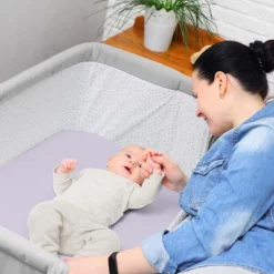 Sweet Jojo Designs Girl Baby Bassinet Fitted Sheets Set Watercolor Floral Purple Pink And Grey 2pc -Sweets Jojo Shop GUEST 0728ca71 f95f 4fbf 84ff 5f0ff63445d9