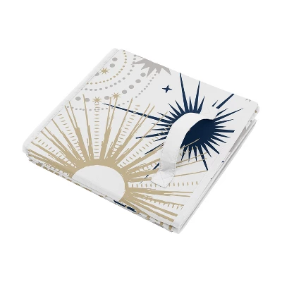 Sweet Jojo Designs Boy Or Girl Gender Neutral Unisex Set Of 2 Kids' Decorative Fabric Storage Bins Celestial Blue Gold And Grey 5 Sweet Jojo Designs Boy Or Girl Gender Neutral Unisex Set Of 2 Kids' Decorative Fabric Storage Bins Celestial Blue Gold And Grey - Image 3