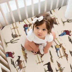 Sweet Jojo Designs Boy Fitted Crib Sheets Wild West Cowboy Multicolor 3pc