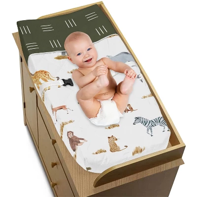 Sweet Jojo Designs Boy Or Girl Gender Neutral Unisex Changing Pad Cover Jungle Animals Yellow Orange And White 3 Sweet Jojo Designs Boy Or Girl Gender Neutral Unisex Changing Pad Cover Jungle Animals Yellow Orange And White