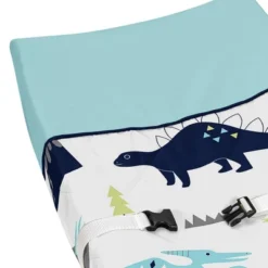 Sweet Jojo Designs Changing Pad Cover - Blue & Green Mod Dino -Sweets Jojo Shop GUEST 0b69ee1c d77f 4a3e b9bf d16bd56fbbdb