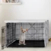 Sweet Jojo Designs Dog Crate Kennel Cover 24in. Boho Fringe White And Grey -Sweets Jojo Shop GUEST 0c01ec58 3de9 4179 9b0d cc4fbcc6f78b