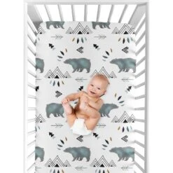 Sweet Jojo Designs Fitted Crib Sheet - Bear Mountain -Sweets Jojo Shop GUEST 0f2500d5 c8d1 427b 95e9 a9ff80808775