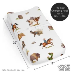 Sweet Jojo Designs Boy Changing Pad Sheet Country Western Taupe Brown And Cream -Sweets Jojo Shop GUEST 10d6da50 6bc2 4842 a994 d989ef4b0820