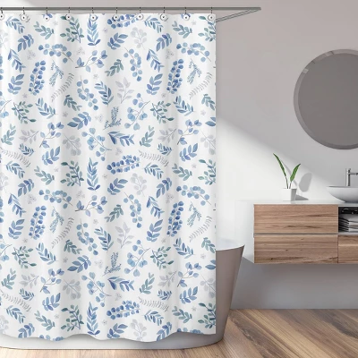 Botanical Leaf Shower Curtain - Sweet Jojo Designs 3 Botanical Leaf Shower Curtain - Sweet Jojo Designs