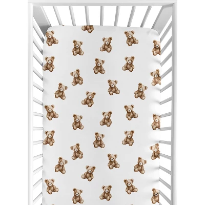 Sweet Jojo Designs Boy, Girl, Unisex/Gender Neutral Baby Fitted Crib Sheet Boho Teddy Bear Brown And White 8 Sweet Jojo Designs Boy, Girl, Unisex/Gender Neutral Baby Fitted Crib Sheet Boho Teddy Bear Brown And White - Image 6