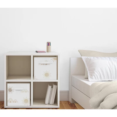 Sweet Jojo Designs Boy Or Girl Gender Neutral Unisex Set Of 2 Kids' Decorative Fabric Storage Bins Desert Sun Taupe And Ivory 3 Sweet Jojo Designs Boy Or Girl Gender Neutral Unisex Set Of 2 Kids' Decorative Fabric Storage Bins Desert Sun Taupe And Ivory