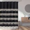 Sweet Jojo Designs Shower Curtain 72in.x72in. Boho Fringe Black And Ivory -Sweets Jojo Shop GUEST 1d9dd585 f414 4882 ad7b 47c8238e4753