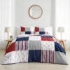 Sweet Jojo Designs Boy Full/Queen Comforter Bedding Set Baseball Patch Red White And Blue 3pc. -Sweets Jojo Shop GUEST 1ff3b2ff d71f 41ed 8e34 725e63d89331
