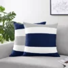 Sweet Jojo Designs Boy, Girl, Unisex/Gender Neutral Decorative Throw Pillow Covers 18in. (Pillow Inserts Not Included) Stripe Blue Grey And White 2pc 2 Sweet Jojo Designs Boy, Girl, Unisex/Gender Neutral Decorative Throw Pillow Covers 18in. (Pillow Inserts Not Included) Stripe Blue Grey And White 2pc -Sweets Jojo Shop GUEST 22395cd9 8cf5 41b0 a005 d24f1d1c9a84
