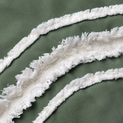 Sweet Jojo Designs Girl Baby Crib Bedding Set - Dark Green And Ivory Boho Fringe Collection 4pc 5 Sweet Jojo Designs Girl Baby Crib Bedding Set - Dark Green And Ivory Boho Fringe Collection 4pc - Image 3