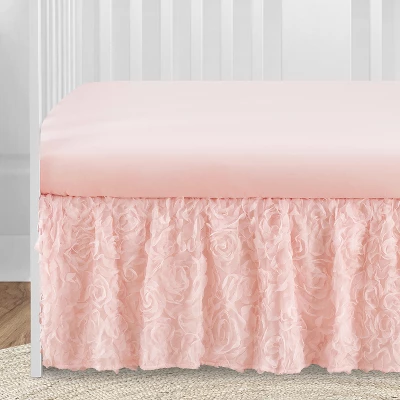 Sweet Jojo Designs Girl Baby Crib Bedding Set - Rose Collection Pink 4pc 5 Sweet Jojo Designs Girl Baby Crib Bedding Set - Rose Collection Pink 4pc - Image 3