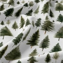 Sweet Jojo Designs Gender Neutral Unisex Shower Curtain 72in.x72in. Woodland Pine Tree Green And White -Sweets Jojo Shop GUEST 23118a1d d7cb 4c3d 87b4 40897b3ceab8
