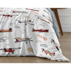 Sweet Jojo Designs Full/Queen Comforter Bedding Set Airplane Red Blue And White 3 Pc -Sweets Jojo Shop GUEST 24bff574 a1fc 4938 9016 cf0743c3605e