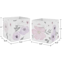 Sweet Jojo Designs Fabric Storage Bins Set Watercolor Floral Purple Grey And Pink 6 Sweet Jojo Designs Fabric Storage Bins Set Watercolor Floral Purple Grey And Pink -Sweets Jojo Shop GUEST 275ed898 8410 4328 bfce b57e703a7b01