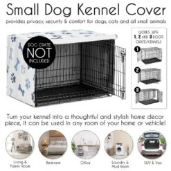 Sweet Jojo Designs Dog Crate Kennel Cover 30in. Paw And Bone Navy Blue And White -Sweets Jojo Shop GUEST 28ec3ec3 9b1c 419d 8d80 39813db57df3