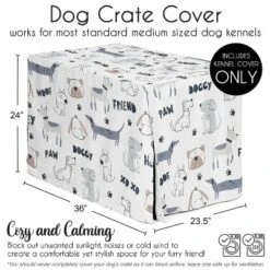 Sweet Jojo Designs Gender Neutral Unisex Dog Crate Kennel Cover 36in. Cartoon Puppy Grey Blue And White 11 Sweet Jojo Designs Gender Neutral Unisex Dog Crate Kennel Cover 36in. Cartoon Puppy Grey Blue And White -Sweets Jojo Shop GUEST 2aee3178 3aeb 402d 9138 15fd6de950ea