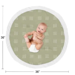 Sweet Jojo Designs Boy Or Girl Gender Neutral Unisex Baby Tummy Time Playmat Boho Hatch Green And White -Sweets Jojo Shop GUEST 2b9d4504 1360 42d4 bfd8 8ca9403cbc78