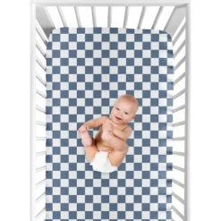 Sweet Jojo Designs Boy, Girl, Unisex/Gender Neutral Baby Fitted Crib Sheet Gingham Checkered Plaid Blue And White 12 Sweet Jojo Designs Boy, Girl, Unisex/Gender Neutral Baby Fitted Crib Sheet Gingham Checkered Plaid Blue And White -Sweets Jojo Shop GUEST 2ceb50da 3a53 48bf b3a3 e112ff7bcd20