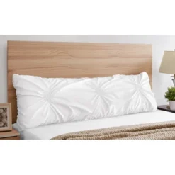 Sweet Jojo Designs Boy Or Girl Gender Neutral Unisex Body Pillow Cover (Pillow Not Included) 54in.x20in. Harper Solid White