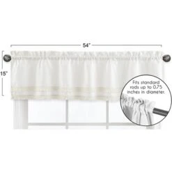 Sweet Jojo Designs Boy, Girl, Unisex/Gender Neutral Window Valance Treatment 54in. Diamond Tuft Solid Ivory -Sweets Jojo Shop GUEST 33d82546 5738 4e15 870d 76a608957c7d