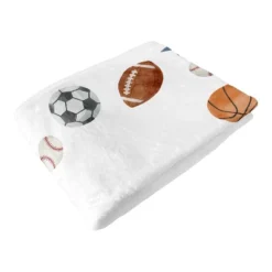 Sweet Jojo Designs Boy Baby Milestone Blanket Watercolor Sports Theme Blue Brown And Orange -Sweets Jojo Shop GUEST 38090db7 1d02 46bf 9f86 d37526cf8e41