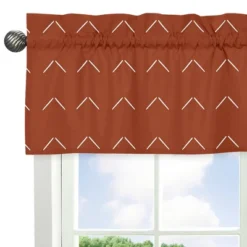 Sweet Jojo Designs Window Valance Treatment 54in. Diamond Tuft Orange And Ivory -Sweets Jojo Shop GUEST 3b2a4499 6fa0 4610 80c0 076972fd4c0d