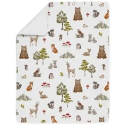 Sweet Jojo Designs Boy Girl Gender Neutral Unisex Toddler Bedding Set Watercolor Woodland Forest Animals Green Brown White 5pc -Sweets Jojo Shop GUEST 4179a15d 800c 47ef b677 da0fcbb7d419
