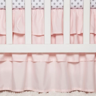 Sweet Jojo Designs Crib Bedding Set - Watercolor Floral - 11pc Pink/Gray 5 Sweet Jojo Designs Crib Bedding Set - Watercolor Floral - 11pc Pink/Gray - Image 3