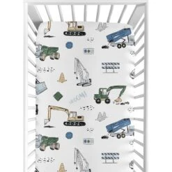 Sweet Jojo Designs Boy Baby Fitted Crib Sheet Construction Truck Green And Blue Collection 13 Sweet Jojo Designs Boy Baby Fitted Crib Sheet Construction Truck Green And Blue Collection -Sweets Jojo Shop GUEST 47824ac1 d071 4249 8777 dab6efed993e