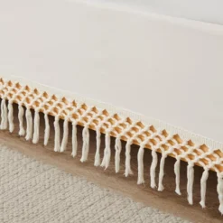 Sweet Jojo Designs Dust Ruffle Queen Bed Skirt Boho Fringe Macrame Ivory -Sweets Jojo Shop GUEST 47de9850 5fd1 4e92 be74 473b372bc6cd