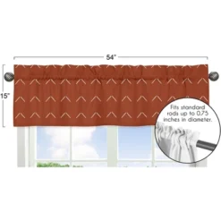 Sweet Jojo Designs Window Valance Treatment 54in. Diamond Tuft Orange And Ivory -Sweets Jojo Shop GUEST 491c47fb b8d2 428f 9af9 50159926e3f8