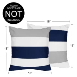 Sweet Jojo Designs Boy, Girl, Unisex/Gender Neutral Decorative Throw Pillow Covers 18in. (Pillow Inserts Not Included) Stripe Blue Grey And White 2pc 8 Sweet Jojo Designs Boy, Girl, Unisex/Gender Neutral Decorative Throw Pillow Covers 18in. (Pillow Inserts Not Included) Stripe Blue Grey And White 2pc -Sweets Jojo Shop GUEST 4cf98ea4 de00 44d5 86b0 88a611c25f36
