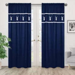 Sweet Jojo Designs Window Panels - Navy & Mint Woodsy - 2pk