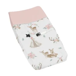 Sweet Jojo Designs Girl Changing Pad Cover Deer Floral Pink Taupe And Green -Sweets Jojo Shop GUEST 4d9ad8df cb27 40d9 9434 900bccd5680b