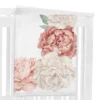 Sweet Jojo Designs Girl Baby Milestone Blanket Peony Floral Garden Pink And Ivory