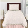Sweet Jojo Designs Girl Kids Twin Bed Skirt Amelia Pink