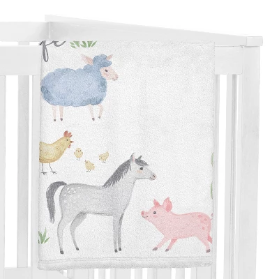 Sweet Jojo Designs Boy Or Girl Gender Neutral Unisex Milestone Swaddle Baby Blanket Farm Animals 3 Sweet Jojo Designs Boy Or Girl Gender Neutral Unisex Milestone Swaddle Baby Blanket Farm Animals