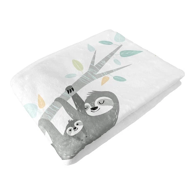 Sweet Jojo Designs Gender Neutral Baby Milestone Blanket Sloth Blue Grey And White 6 Sweet Jojo Designs Gender Neutral Baby Milestone Blanket Sloth Blue Grey And White - Image 4