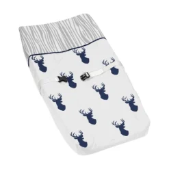 Sweet Jojo Designs Boy Changing Pad Cover Stag Navy Blue And White -Sweets Jojo Shop GUEST 57928c98 35e4 4022 afac 0eb7a5e078b3