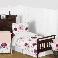Watercolor Floral Bedding Set Burgundy Wine/Pink - Sweet Jojo Designs -Sweets Jojo Shop GUEST 57f2cffa a503 4956 86f2 650cb5348faf