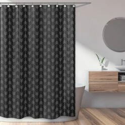 Lumberjack Collection Shower Curtain Black/White - Sweet Jojo Designs