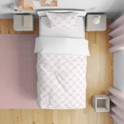 Sweet Jojo Designs Girl Toddler Bedding Set Ballerina And Ballet Bows Pink And White 5pc