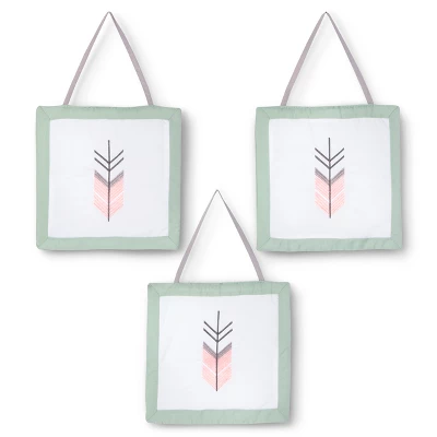 Sweet Jojo Designs Crib Bedding Set - Mod Arrow - Coral/Mint 11pc 9 Sweet Jojo Designs Crib Bedding Set - Mod Arrow - Coral/Mint 11pc - Image 7